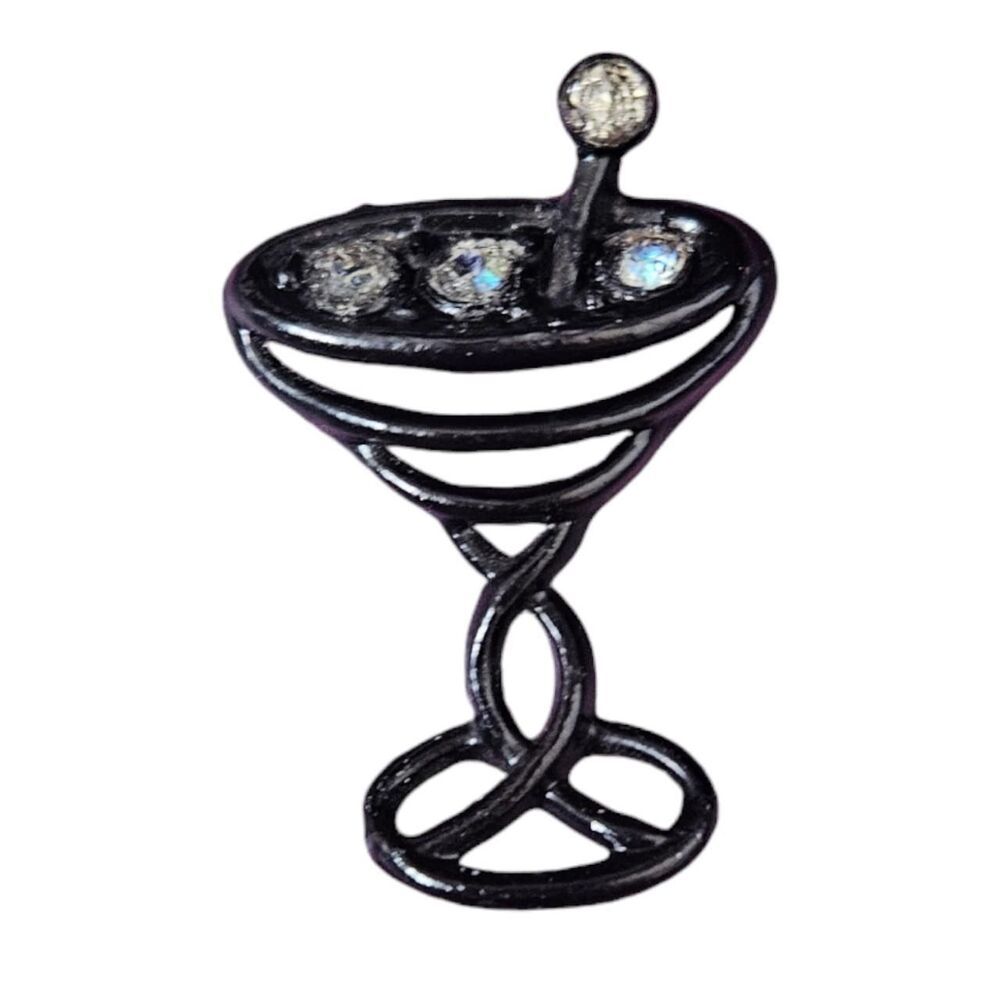 VTG Upcycled Martini Brooch
